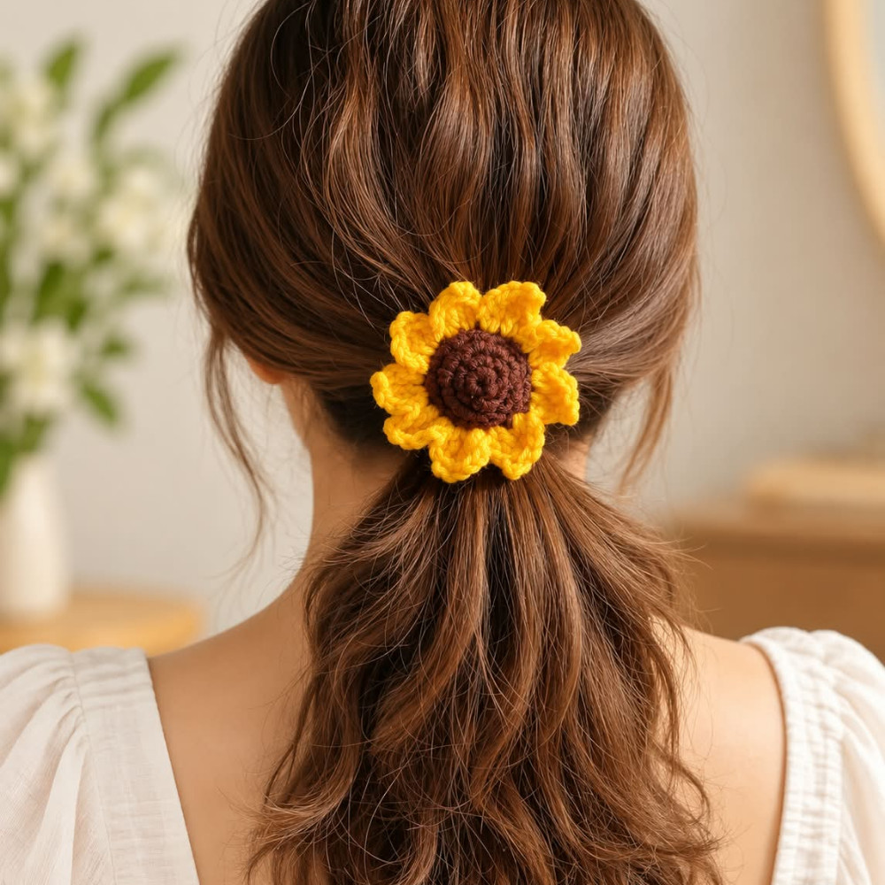 Floral Print Hair Ribbon